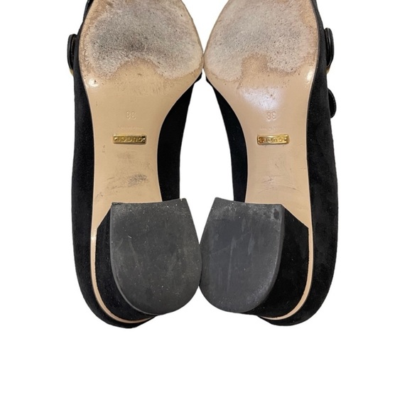 Gucci Marmont GG Logo Suede Fringe Block Mid Heel
Kiltie Loafers Pumps - Picture 7 of 8